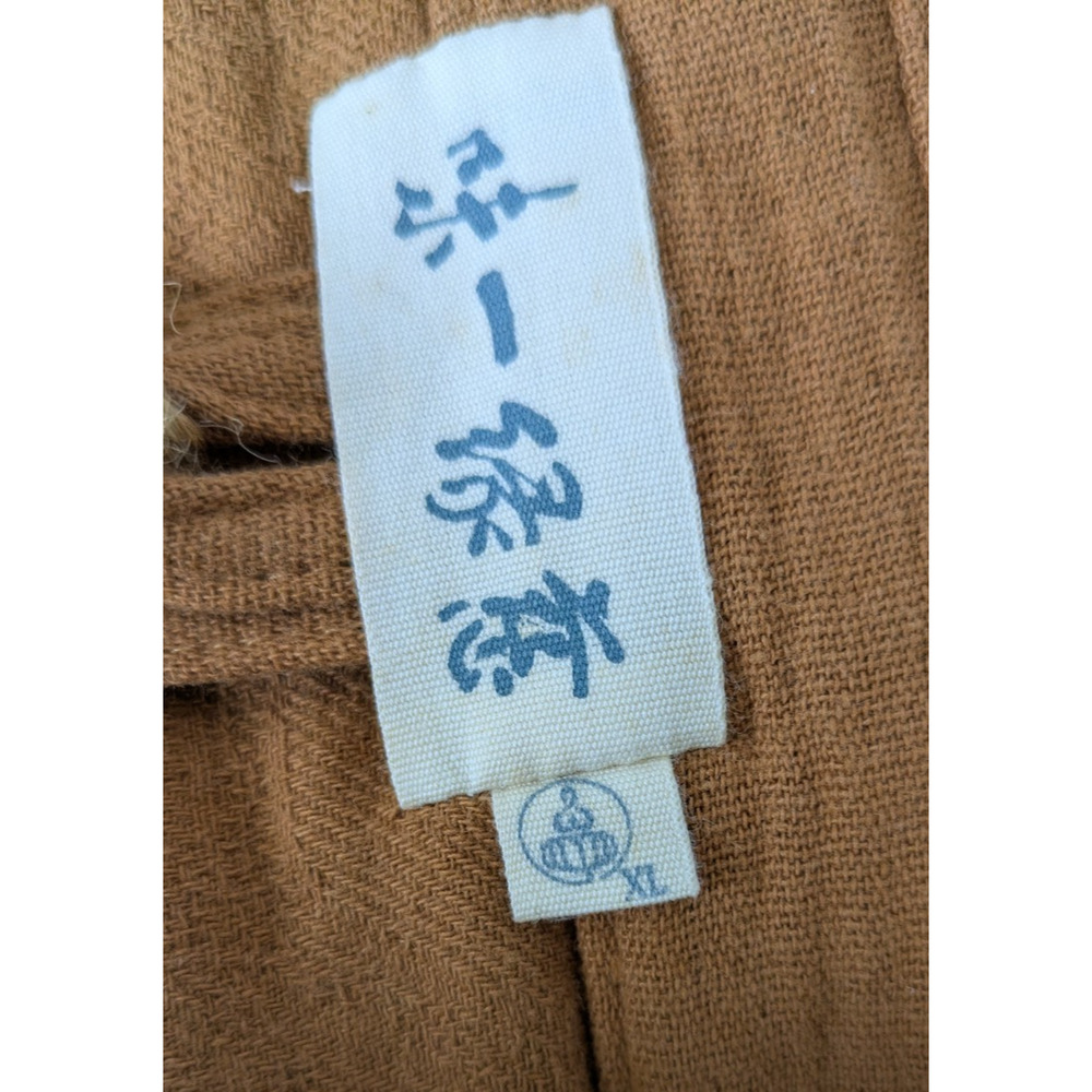 Taoist Monk 2 Piece Winter Pajamas Brown XL Tai Chi Meditation  Suit - Picture 12 of 14